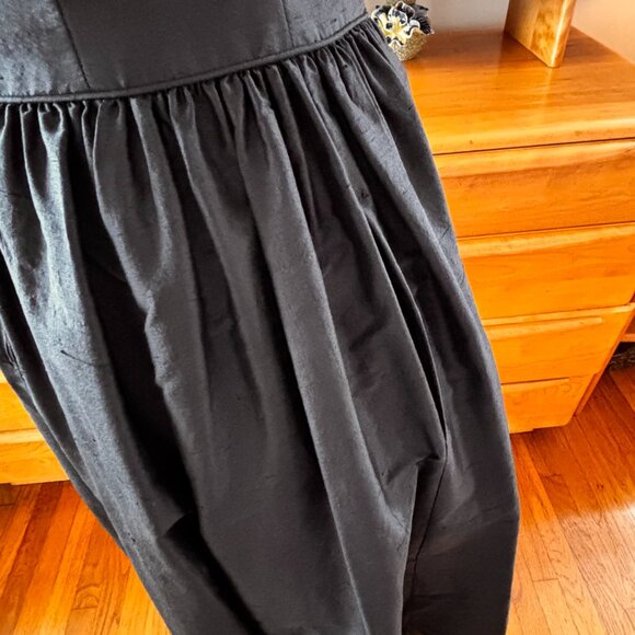 Vintage 80s/90s Laura Ashley Size 4 Dress Black 100% Silk Made in Great Britain - Picture 5 of 7